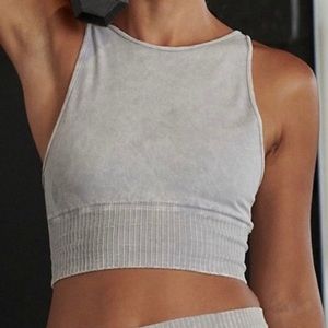Free People Good Karma High-Neck Crop Tank